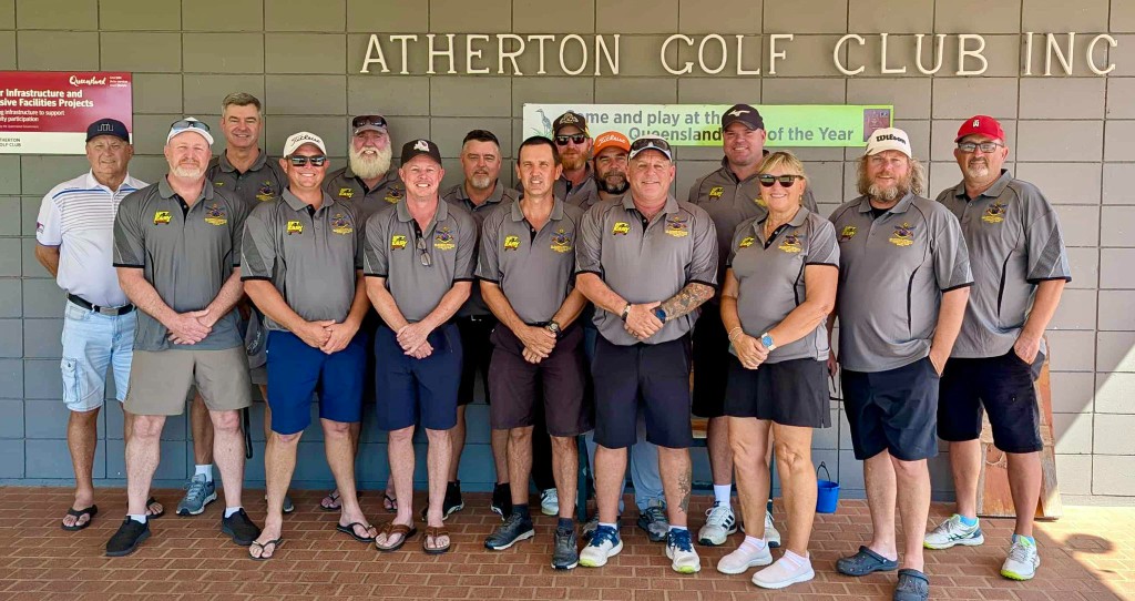 Club team at Atherton Golf Club in white polos
